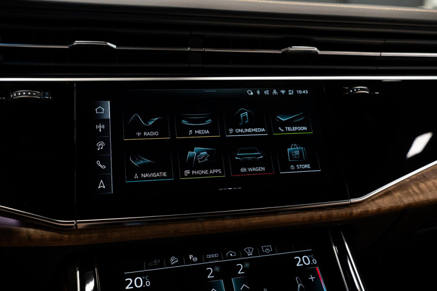 Audi Q8 60 TFSI e quattro Pro Line S Competition *Audi Exclusive Paint / Bang & Olufsen Advanced / Stoelventilatie + Massage / Night-Vision / Vierwiel-besturing / Panorama*