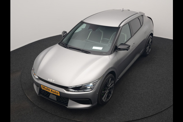 Kia Ev6 GT-Line AWD 77.4 kWh 325pk Dealer O.H. | Adaptive Cruise | Head Up | 360 Camera | Alcantara Sportstoelen Ventilatie & Memory | Meridian Audio | Keyless | Blis | Apple Carplay | Stoelen & Stuur Verwarmd | Navigatie | DAB | 21"L.M |