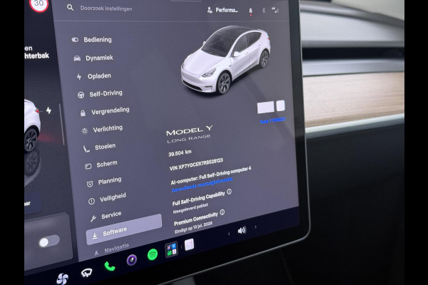 Tesla Model Y Long Range RWD 75 kWh LONG RANGE AWD FSD! VAN: 46.900,- VOOR: 43.877,- | FULL SELF DRIVE OP DE AUTO (UNIEK, GEEN ABONNEMENT MAAR GEKOCHT )|