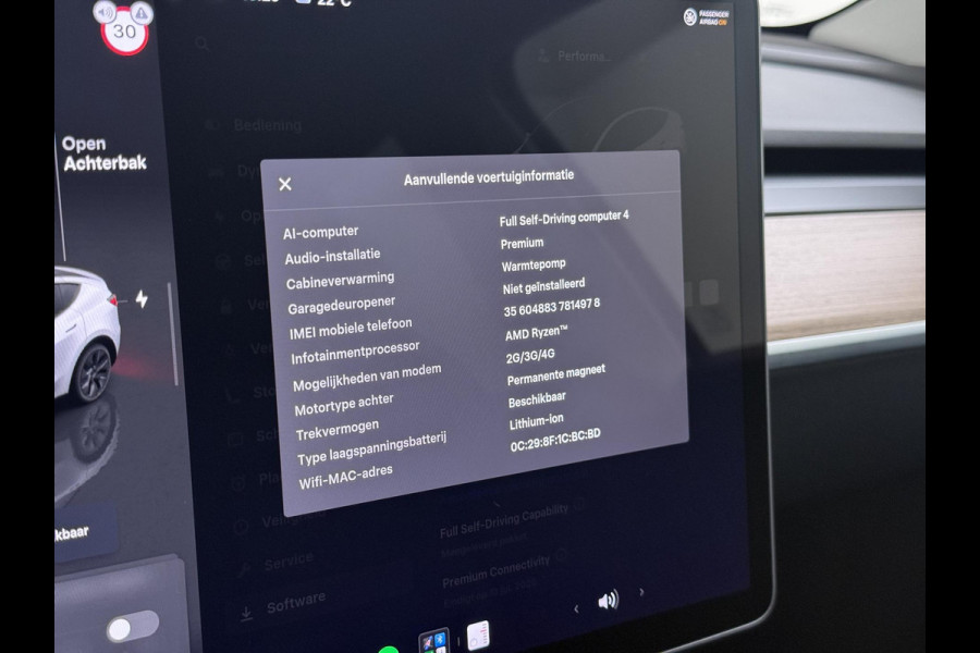 Tesla Model Y Long Range RWD 75 kWh LONG RANGE AWD FSD! VAN: 46.900,- VOOR: 43.877,- | FULL SELF DRIVE OP DE AUTO (UNIEK, GEEN ABONNEMENT MAAR GEKOCHT )|