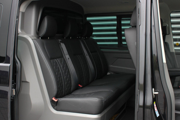 Volkswagen Transporter 2.0 TDI L2H1 150PK BULLI DC DUBBEL CABINE / JB-EDITION / FULL OPTIONS / LEDER BEKLEDING / FULL BLACK /APPLE