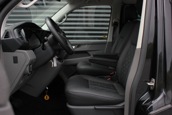 Volkswagen Transporter 2.0 TDI L2H1 150PK BULLI DC DUBBEL CABINE / JB-EDITION / FULL OPTIONS / LEDER BEKLEDING / FULL BLACK /APPLE
