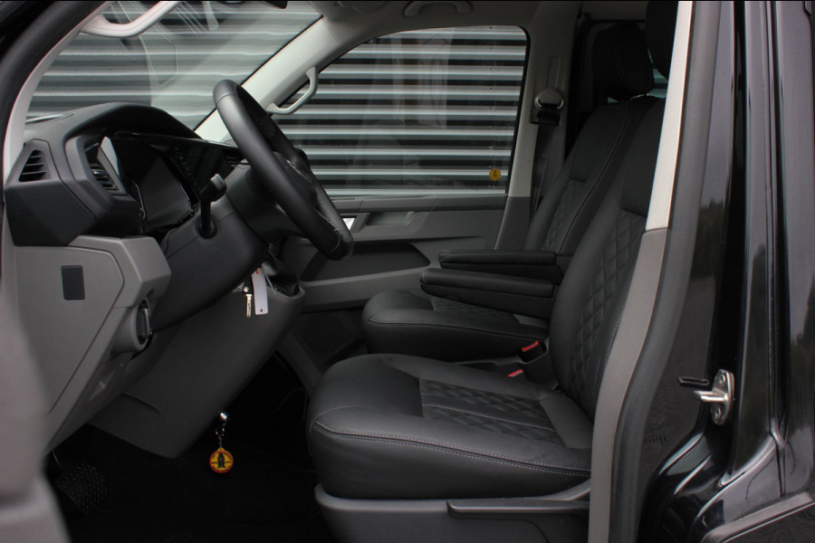Volkswagen Transporter 2.0 TDI L2H1 150PK BULLI DC DUBBEL CABINE / JB-EDITION / FULL OPTIONS / LEDER BEKLEDING / FULL BLACK/ APPLE