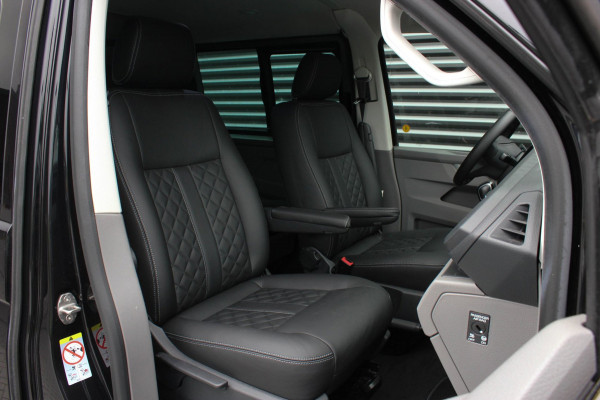 Volkswagen Transporter 2.0 TDI L2H1 150PK BULLI DC DUBBEL CABINE / JB-EDITION / FULL OPTIONS / LEDER BEKLEDING / FULL BLACK/ APPLE
