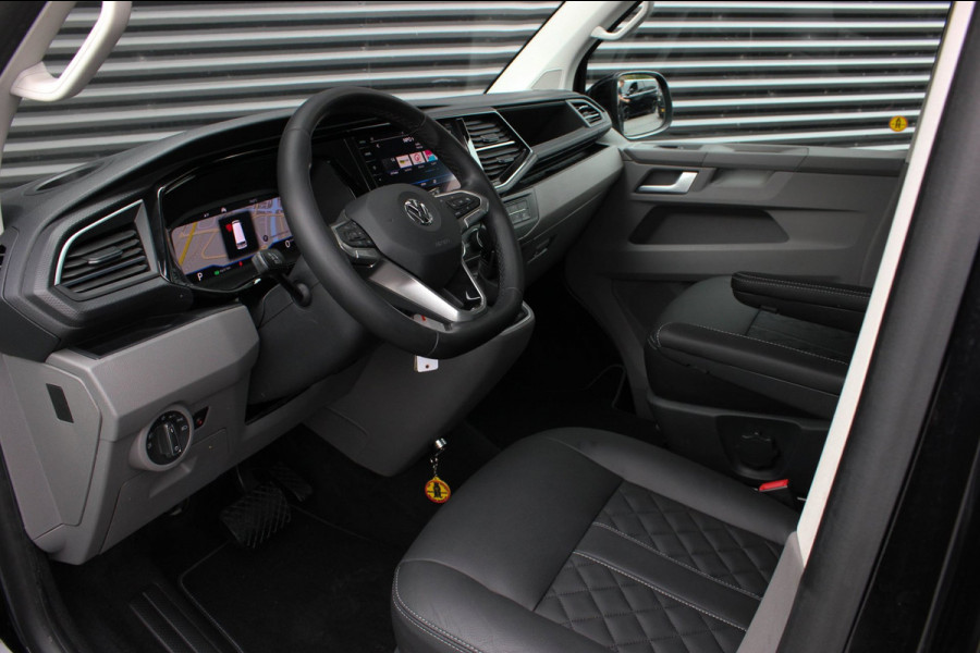 Volkswagen Transporter 2.0 TDI L2H1 150PK BULLI DC DUBBEL CABINE / JB-EDITION / FULL OPTIONS / LEDER BEKLEDING / FULL BLACK/ APPLE