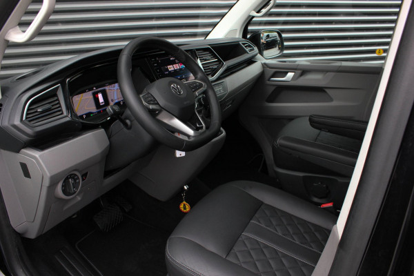 Volkswagen Transporter 2.0 TDI L2H1 150PK BULLI DC DUBBEL CABINE / JB-EDITION / FULL OPTIONS / LEDER BEKLEDING / FULL BLACK/ APPLE