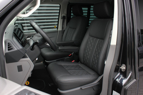 Volkswagen Transporter 2.0 TDI L2H1 150PK BULLI DC DUBBEL CABINE / JB-EDITION / FULL OPTIONS / LEDER BEKLEDING / FULL BLACK/ APPLE