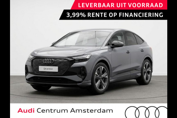 Audi Q4 Sportback e-tron S edition 63 kWh 204 pk | Techniekpakket plus | Optiekpakket zwart-glanzend | S line leder-kunstleder zwart |