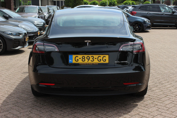 Tesla Model 3 Long Range AWD 75 kWh / SoH 86,8% / Trekhaak / Autopilot / Panoramadak / Camera / Premium Audio / 18'' / Leder / Stoel+Stuurverwarming / ACC