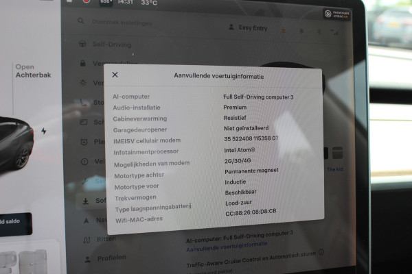 Tesla Model 3 Long Range AWD 75 kWh / SoH 86,8% / Trekhaak / Autopilot / Panoramadak / Camera / Premium Audio / 18'' / Leder / Stoel+Stuurverwarming / ACC
