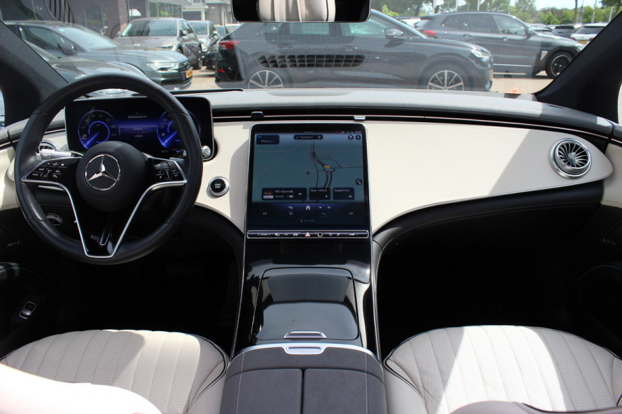 Mercedes-Benz EQS 450+ AMG Line 108 kWh / SoH 95,9% / Achterasbesturing / Panoramadak / Head-up / 360Camera / Luchtvering / Burmester / 20'' / Stoelventilatie / Stoel+Stuurverwarming / Dodehoek / DAB / ACC