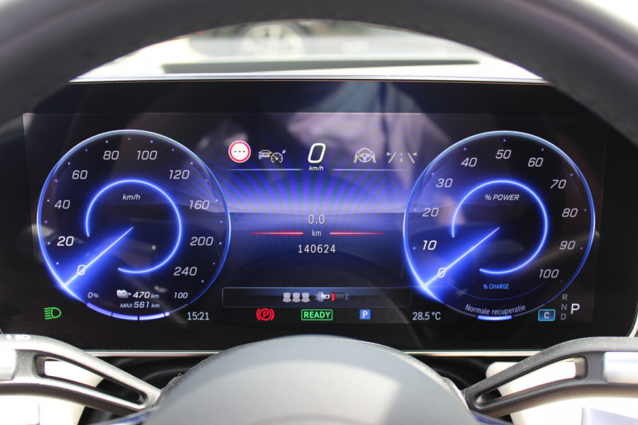 Mercedes-Benz EQS 450+ AMG Line 108 kWh / SoH 95,9% / Achterasbesturing / Panoramadak / Head-up / 360Camera / Luchtvering / Burmester / 20'' / Stoelventilatie / Stoel+Stuurverwarming / Dodehoek / DAB / ACC