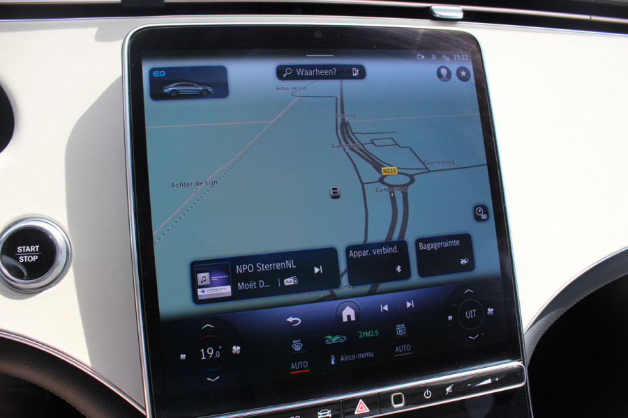 Mercedes-Benz EQS 450+ AMG Line 108 kWh / SoH 95,9% / Achterasbesturing / Panoramadak / Head-up / 360Camera / Luchtvering / Burmester / 20'' / Stoelventilatie / Stoel+Stuurverwarming / Dodehoek / DAB / ACC
