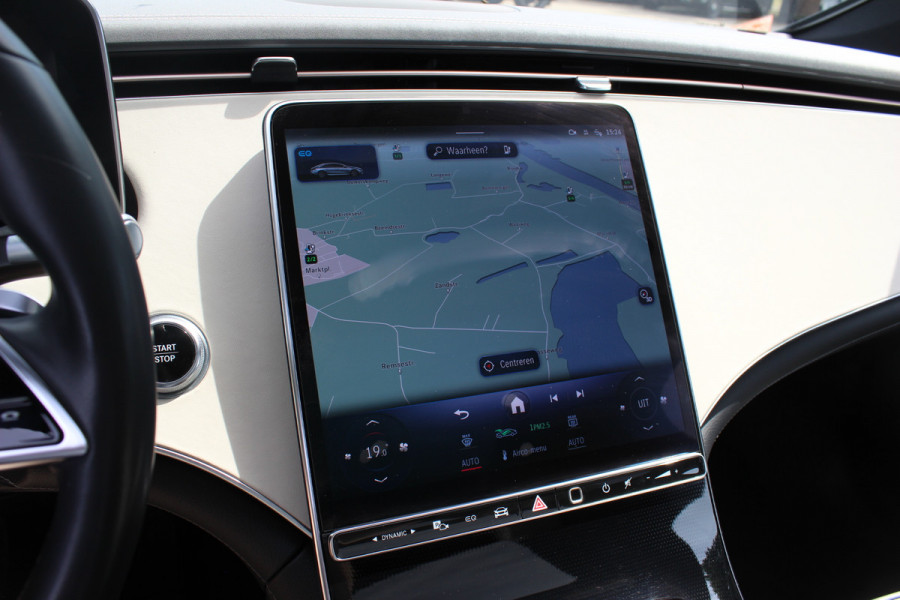 Mercedes-Benz EQS 450+ AMG Line 108 kWh / SoH 95,9% / Achterasbesturing / Panoramadak / Head-up / 360Camera / Luchtvering / Burmester / 20'' / Stoelventilatie / Stoel+Stuurverwarming / Dodehoek / DAB / ACC
