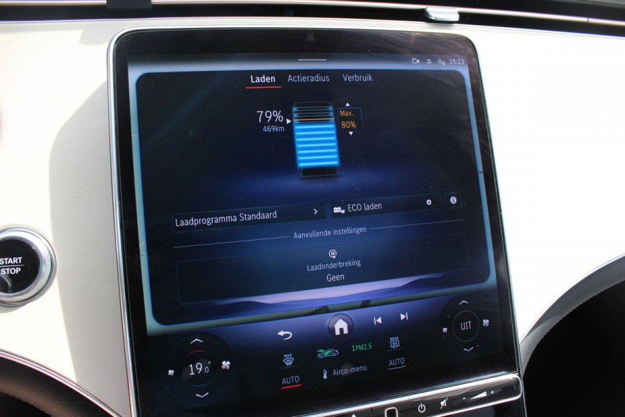Mercedes-Benz EQS 450+ AMG Line 108 kWh / SoH 95,9% / Achterasbesturing / Panoramadak / Head-up / 360Camera / Luchtvering / Burmester / 20'' / Stoelventilatie / Stoel+Stuurverwarming / Dodehoek / DAB / ACC