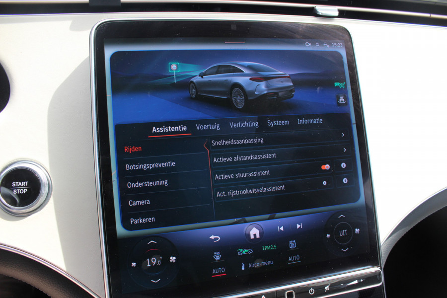 Mercedes-Benz EQS 450+ AMG Line 108 kWh / SoH 95,9% / Achterasbesturing / Panoramadak / Head-up / 360Camera / Luchtvering / Burmester / 20'' / Stoelventilatie / Stoel+Stuurverwarming / Dodehoek / DAB / ACC