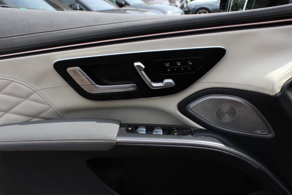 Mercedes-Benz EQS 450+ AMG Line 108 kWh / SoH 95,9% / Achterasbesturing / Panoramadak / Head-up / 360Camera / Luchtvering / Burmester / 20'' / Stoelventilatie / Stoel+Stuurverwarming / Dodehoek / DAB / ACC