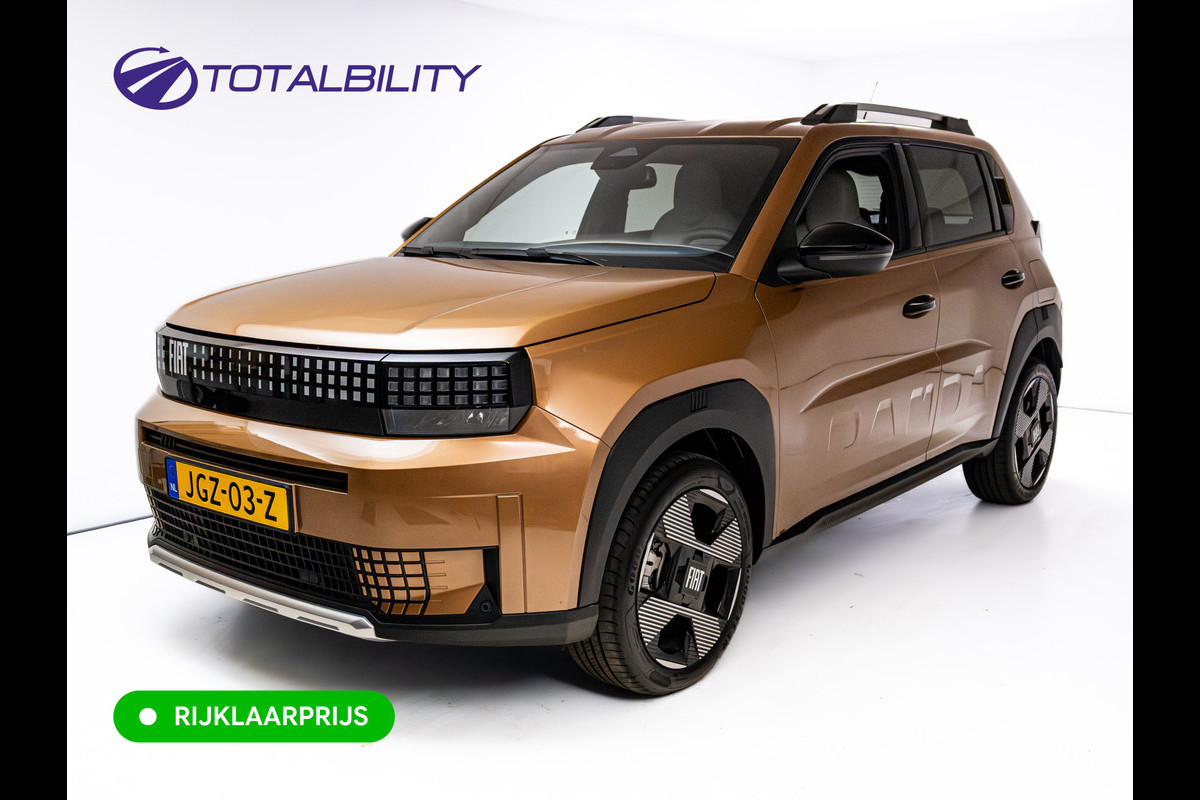 Fiat Grande Panda La Prima 11 kW 44 kWh | Tot 8 jr garantie! | Stoel-, Stuur- & Voorruitverw. | Cruise | Privacy glas | Led, Regensensor, Apple Carplay /  Android auto, Achteruitrijcamera