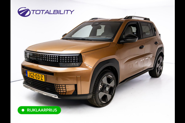 Fiat Grande Panda La Prima 11 kW 44 kWh | Tot 8 jr garantie! | Stoel-, Stuur- & Voorruitverw. | Cruise | Privacy glas | Led, Regensensor, Apple Carplay /  Android auto, Achteruitrijcamera