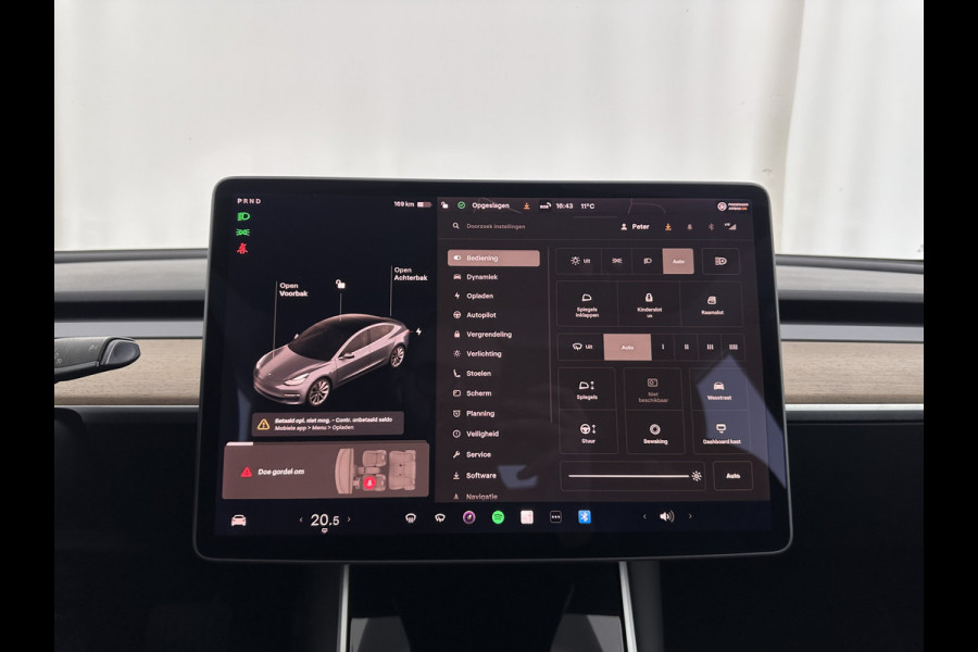 Tesla Model 3 Standard RWD Plus 60 kWh [ 3-Fase ]{SOH-98%} (INCL-BTW) Aut. *PANO | AUTOPILOT | LEATHER | KEYLESS | FULL-LED | MEMORY-PACK | TOPVIEW | DAB | CARPLAY | DIGI-COCKPIT | LANE-ASSIST | COMFORTSEATS | 19"ALU*