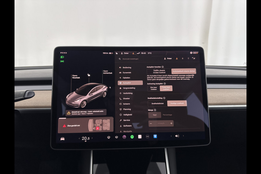 Tesla Model 3 Standard RWD Plus 60 kWh [ 3-Fase ]{SOH-98%} (INCL-BTW) Aut. *PANO | AUTOPILOT | LEATHER | KEYLESS | FULL-LED | MEMORY-PACK | TOPVIEW | DAB | CARPLAY | DIGI-COCKPIT | LANE-ASSIST | COMFORTSEATS | 19"ALU*