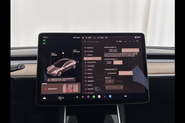 Tesla Model 3 Standard RWD Plus 60 kWh [ 3-Fase ]{SOH-98%} (INCL-BTW) Aut. *PANO | AUTOPILOT | LEATHER | KEYLESS | FULL-LED | MEMORY-PACK | TOPVIEW | DAB | CARPLAY | DIGI-COCKPIT | LANE-ASSIST | COMFORTSEATS | 19"ALU*