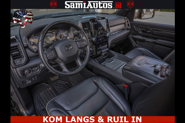 Dodge Ram LIMITED NIGHT 5.7 V8 402PK | HUD | 4PL WHEELS | LUCHTVERING |OPEN UILAAT KLEP | BOM VOL | GRANITE CRYSTAL | DC | CREW CAB | DUBBELE CABINE | 5 PERSOONS GRIJSKENTEKEN | EERSTE EIGENAAR | TOP STAAT 44000 KM |