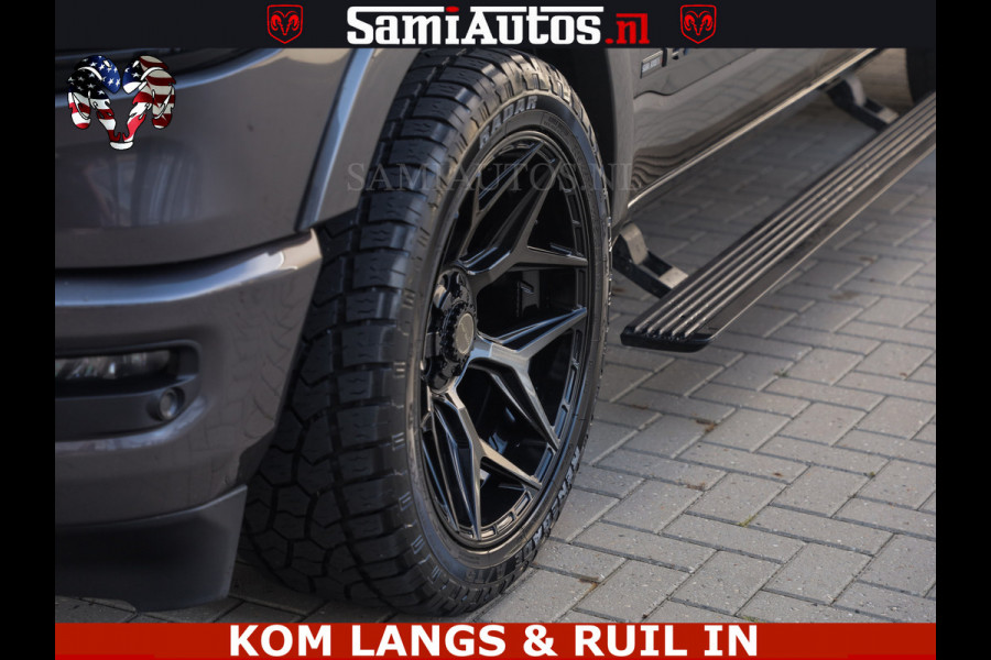 Dodge Ram LIMITED NIGHT 5.7 V8 402PK | HUD | 4PL WHEELS | LUCHTVERING |OPEN UILAAT KLEP | BOM VOL | GRANITE CRYSTAL | DC | CREW CAB | DUBBELE CABINE | 5 PERSOONS GRIJSKENTEKEN | EERSTE EIGENAAR | TOP STAAT 44000 KM |
