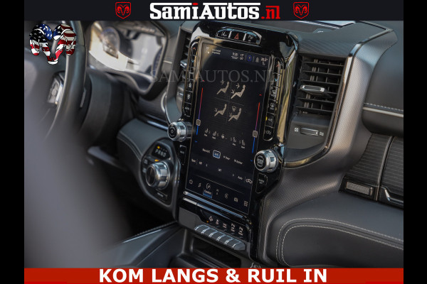Dodge Ram LIMITED NIGHT 5.7 V8 402PK | HUD | 4PL WHEELS | LUCHTVERING |OPEN UILAAT KLEP | BOM VOL | GRANITE CRYSTAL | DC | CREW CAB | DUBBELE CABINE | 5 PERSOONS GRIJSKENTEKEN | EERSTE EIGENAAR | TOP STAAT 44000 KM |