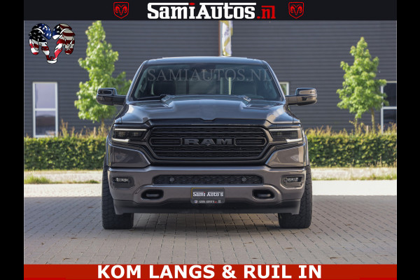Dodge Ram LIMITED NIGHT 5.7 V8 402PK | HUD | 4PL WHEELS | LUCHTVERING |OPEN UILAAT KLEP | BOM VOL | GRANITE CRYSTAL | DC | CREW CAB | DUBBELE CABINE | 5 PERSOONS GRIJSKENTEKEN | EERSTE EIGENAAR | TOP STAAT 44000 KM |