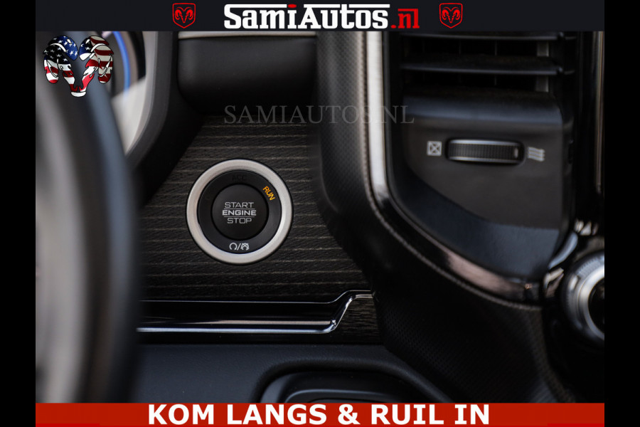 Dodge Ram LIMITED NIGHT 5.7 V8 402PK | HUD | 4PL WHEELS | LUCHTVERING |OPEN UILAAT KLEP | BOM VOL | GRANITE CRYSTAL | DC | CREW CAB | DUBBELE CABINE | 5 PERSOONS GRIJSKENTEKEN | EERSTE EIGENAAR | TOP STAAT 44000 KM |