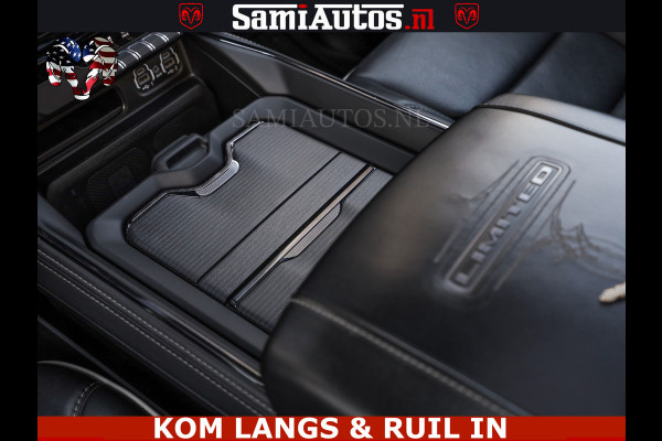 Dodge Ram LIMITED NIGHT 5.7 V8 402PK | HUD | 4PL WHEELS | LUCHTVERING |OPEN UILAAT KLEP | BOM VOL | GRANITE CRYSTAL | DC | CREW CAB | DUBBELE CABINE | 5 PERSOONS GRIJSKENTEKEN | EERSTE EIGENAAR | TOP STAAT 44000 KM |