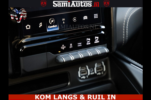 Dodge Ram LIMITED NIGHT 5.7 V8 402PK | HUD | 4PL WHEELS | LUCHTVERING |OPEN UILAAT KLEP | BOM VOL | GRANITE CRYSTAL | DC | CREW CAB | DUBBELE CABINE | 5 PERSOONS GRIJSKENTEKEN | EERSTE EIGENAAR | TOP STAAT 44000 KM |