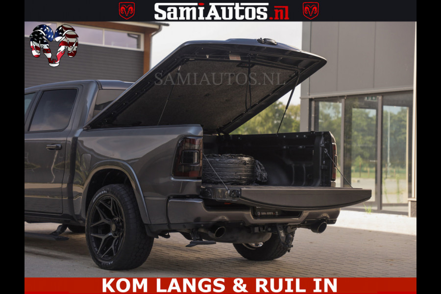 Dodge Ram LIMITED NIGHT 5.7 V8 402PK | HUD | 4PL WHEELS | LUCHTVERING |OPEN UILAAT KLEP | BOM VOL | GRANITE CRYSTAL | DC | CREW CAB | DUBBELE CABINE | 5 PERSOONS GRIJSKENTEKEN | EERSTE EIGENAAR | TOP STAAT 44000 KM |