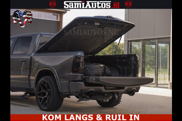 Dodge Ram LIMITED NIGHT 5.7 V8 402PK | HUD | 4PL WHEELS | LUCHTVERING |OPEN UILAAT KLEP | BOM VOL | GRANITE CRYSTAL | DC | CREW CAB | DUBBELE CABINE | 5 PERSOONS GRIJSKENTEKEN | EERSTE EIGENAAR | TOP STAAT 44000 KM |