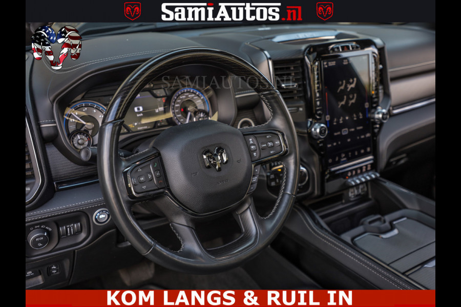 Dodge Ram LIMITED NIGHT 5.7 V8 402PK | HUD | 4PL WHEELS | LUCHTVERING |OPEN UILAAT KLEP | BOM VOL | GRANITE CRYSTAL | DC | CREW CAB | DUBBELE CABINE | 5 PERSOONS GRIJSKENTEKEN | EERSTE EIGENAAR | TOP STAAT 44000 KM |