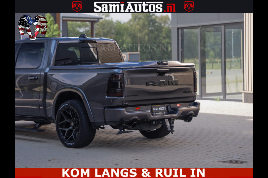 Dodge Ram LIMITED NIGHT 5.7 V8 402PK | HUD | 4PL WHEELS | LUCHTVERING |OPEN UILAAT KLEP | BOM VOL | GRANITE CRYSTAL | DC | CREW CAB | DUBBELE CABINE | 5 PERSOONS GRIJSKENTEKEN | EERSTE EIGENAAR | TOP STAAT 44000 KM |