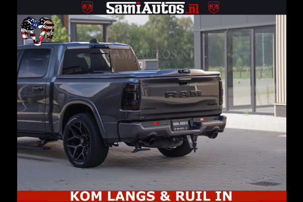 Dodge Ram LIMITED NIGHT 5.7 V8 402PK | HUD | 4PL WHEELS | LUCHTVERING |OPEN UILAAT KLEP | BOM VOL | GRANITE CRYSTAL | DC | CREW CAB | DUBBELE CABINE | 5 PERSOONS GRIJSKENTEKEN | EERSTE EIGENAAR | TOP STAAT 44000 KM |