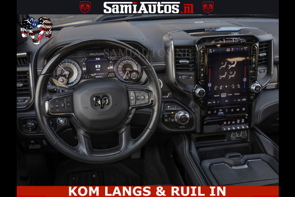 Dodge Ram LIMITED NIGHT 5.7 V8 402PK | HUD | 4PL WHEELS | LUCHTVERING |OPEN UILAAT KLEP | BOM VOL | GRANITE CRYSTAL | DC | CREW CAB | DUBBELE CABINE | 5 PERSOONS GRIJSKENTEKEN | EERSTE EIGENAAR | TOP STAAT 44000 KM |