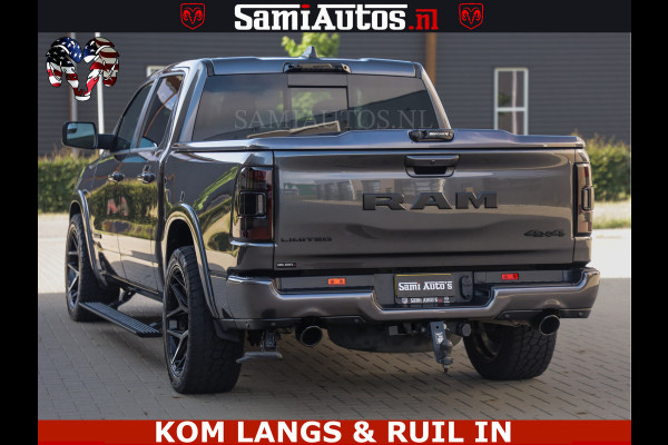 Dodge Ram LIMITED NIGHT 5.7 V8 402PK | HUD | 4PL WHEELS | LUCHTVERING |OPEN UILAAT KLEP | BOM VOL | GRANITE CRYSTAL | DC | CREW CAB | DUBBELE CABINE | 5 PERSOONS GRIJSKENTEKEN | EERSTE EIGENAAR | TOP STAAT 44000 KM |