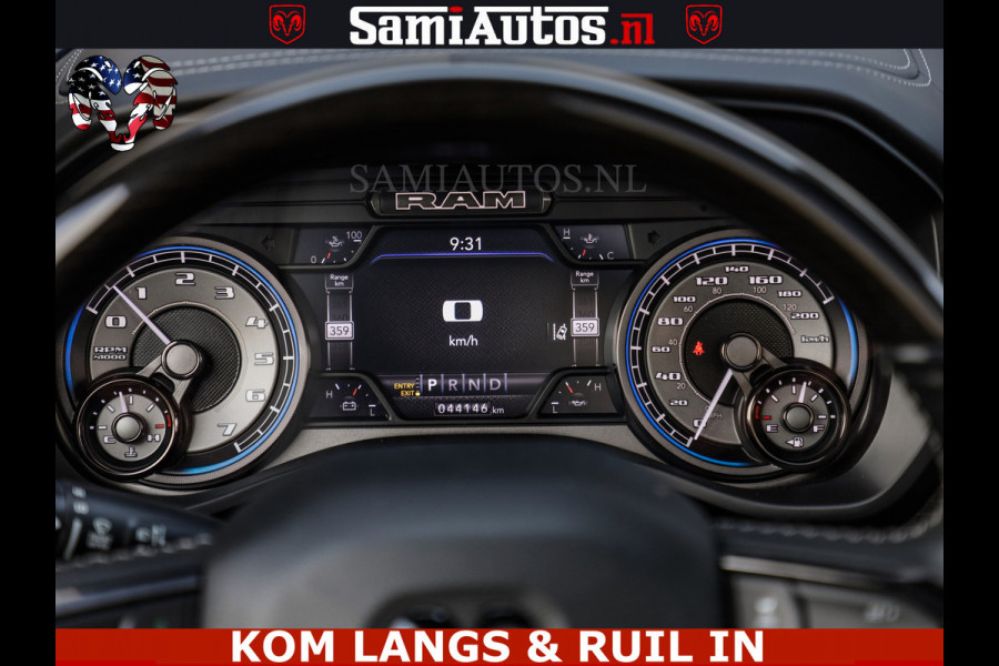 Dodge Ram LIMITED NIGHT 5.7 V8 402PK | HUD | 4PL WHEELS | LUCHTVERING |OPEN UILAAT KLEP | BOM VOL | GRANITE CRYSTAL | DC | CREW CAB | DUBBELE CABINE | 5 PERSOONS GRIJSKENTEKEN | EERSTE EIGENAAR | TOP STAAT 44000 KM |