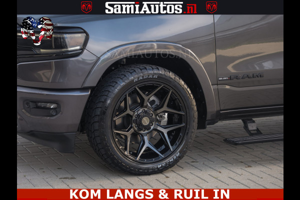Dodge Ram LIMITED NIGHT 5.7 V8 402PK | HUD | 4PL WHEELS | LUCHTVERING |OPEN UILAAT KLEP | BOM VOL | GRANITE CRYSTAL | DC | CREW CAB | DUBBELE CABINE | 5 PERSOONS GRIJSKENTEKEN | EERSTE EIGENAAR | TOP STAAT 44000 KM |