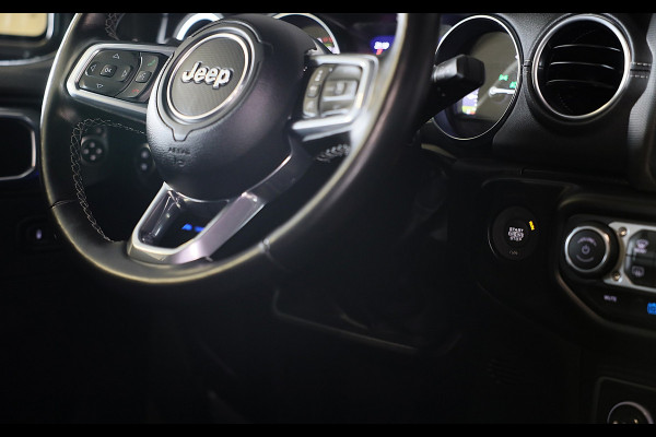 Jeep Wrangler UNLIMITED 4xe 380 Sahara / 360 Camera / Leder / Navi / Ecc / Elek Pakket / Led / Pdc / 18 Inch / TOPSTAAT