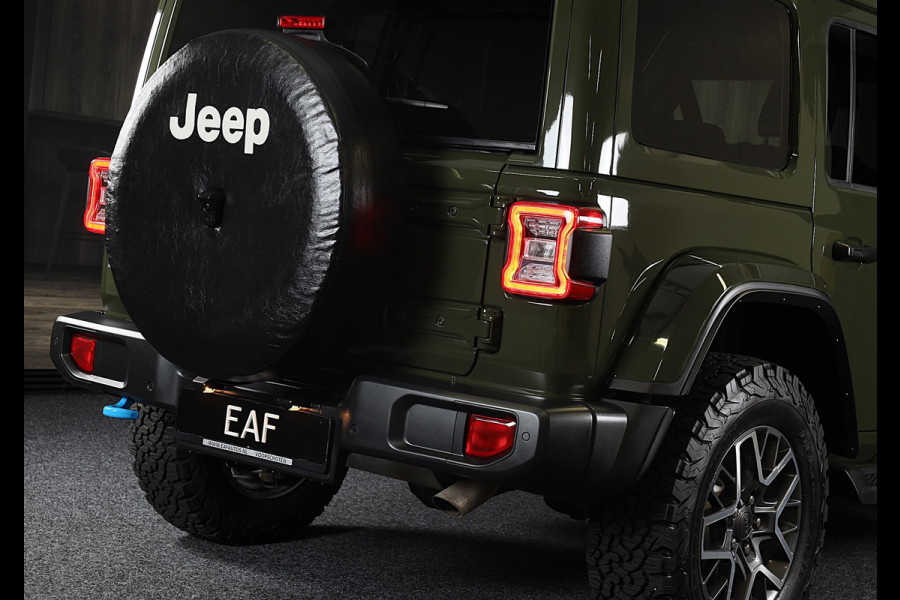 Jeep Wrangler UNLIMITED 4xe 380 Sahara / 360 Camera / Leder / Navi / Ecc / Elek Pakket / Led / Pdc / 18 Inch / TOPSTAAT