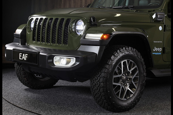 Jeep Wrangler UNLIMITED 4xe 380 Sahara / 360 Camera / Leder / Navi / Ecc / Elek Pakket / Led / Pdc / 18 Inch / TOPSTAAT