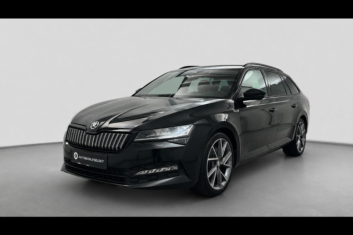 Škoda Superb Combi 1.4 TSI iV Sportline | Pano | Matrix LED | Trekhaak | Memory | ACC | Side Assist | Keyless | Dealer onderhouden