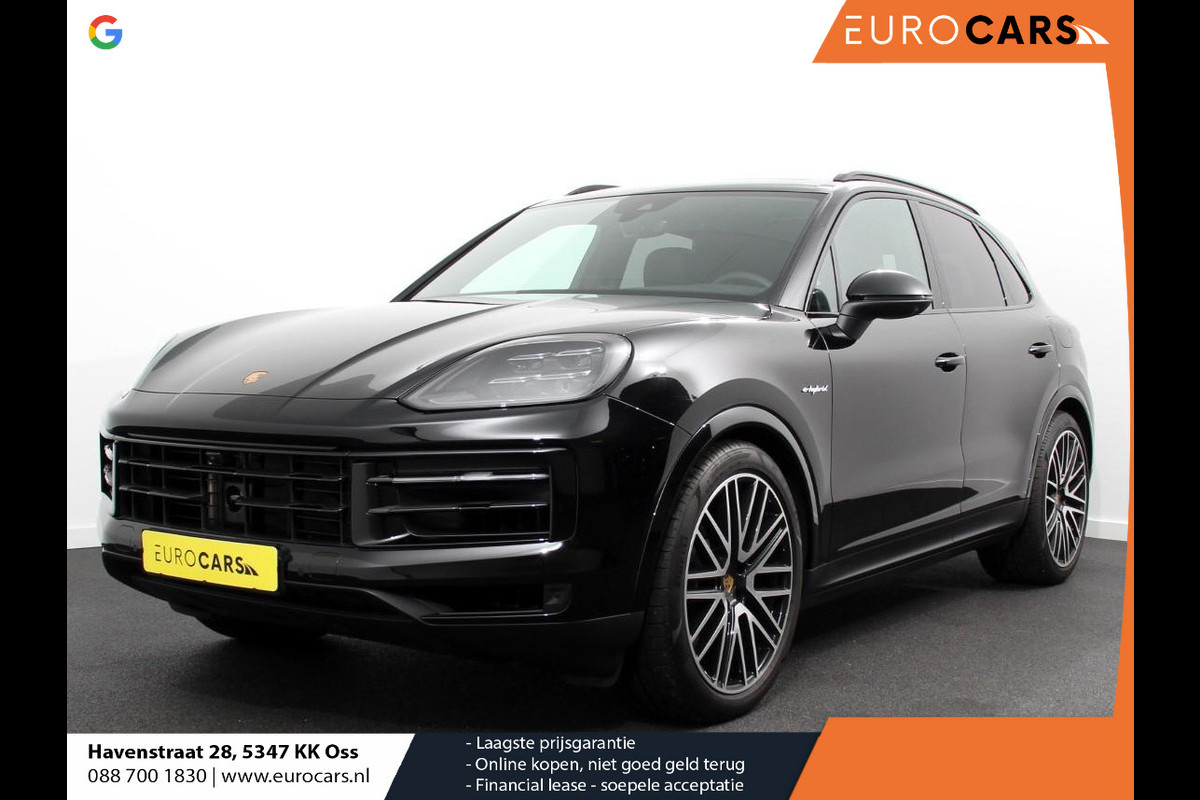 Porsche Cayenne 3.0 E-Hybrid Luchtvering Leder Panoramadak Camera Navigatie Elektrische comfortstoelen DAB+ Led Adaptieve cruise control Climate control Lichtmetalen velgen Apple Carplay/ Android Auto