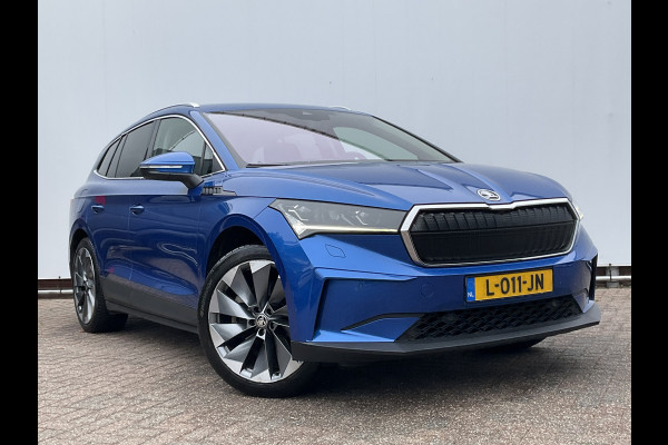 Škoda ENYAQ iV 80 SOH 92.5% First Edition Leer Stoel/StuurVerw+Elektr Carplay Adapt.Cruise Sportline