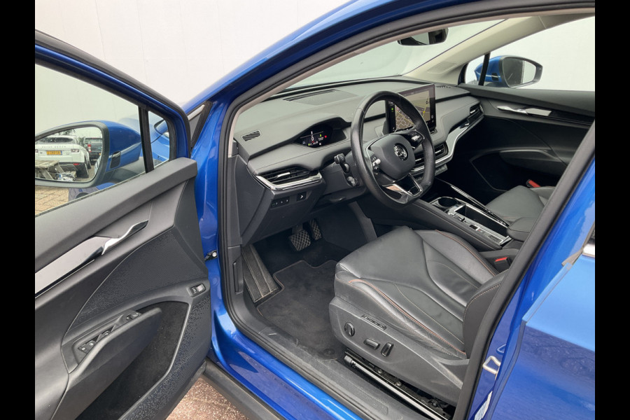 Škoda ENYAQ iV 80 SOH 92.5% First Edition Leer Stoel/StuurVerw+Elektr Carplay Adapt.Cruise Sportline