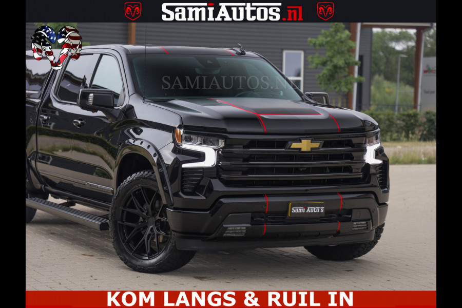 Chevrolet Silverado HULK PACK | BEAST | HUIF | BLACK OPS | BOM VOL | GARANTIE TOT 24-01-2028 | DC 5 PERSOONS | DUBBELE CABINE | HUD | COMFORT STOELEN GEKOELD EN VERWARMD | BOSE | EN NOG VEEL MEER ....| 6.2 V8 426PK |